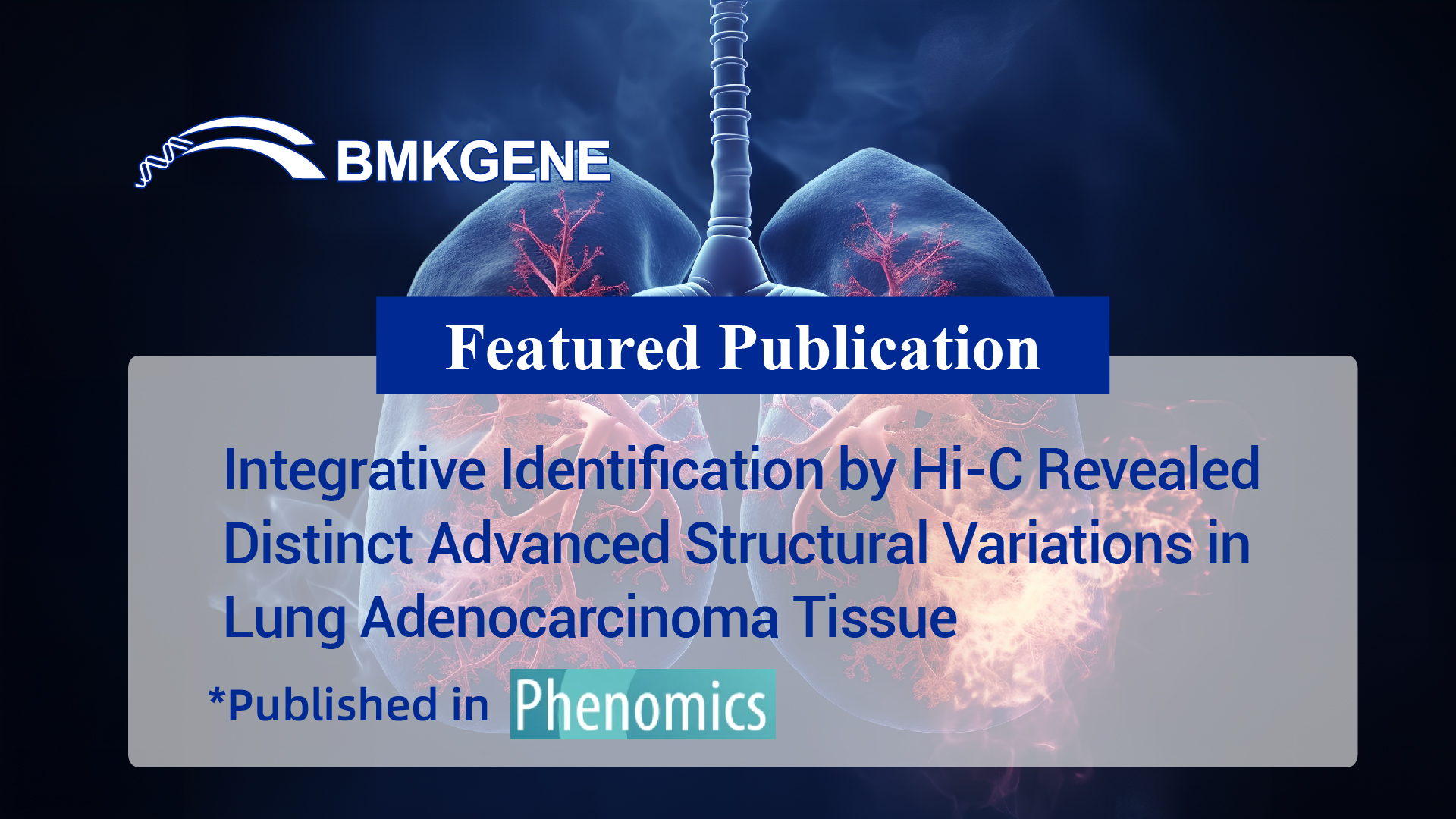 Featured Publication – Integrative Identification by Hi-C Revealed Distinct Advanced Structural Variations in Lung Adenocarcinoma Tissue